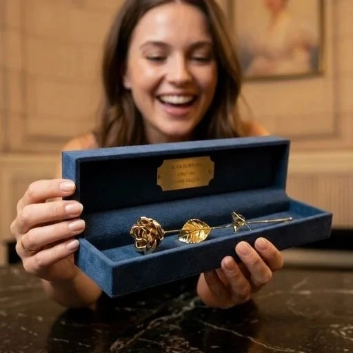 Rosa fortuna oro serie agua